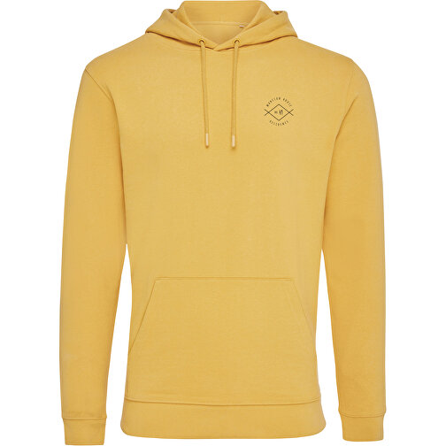 Iqoniq Jasper Hoodie Aus Recycelter Baumwolle , ochre yellow, 50% recycelte und 50% biologische Baumwolle, L, 75,00cm x 1,00cm (Länge x Höhe), Bild 4