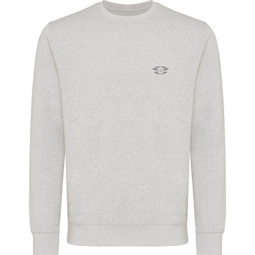 Iqoniq Etosha Lightweight Sweater Aus Recycelter Baumwolle , ungefärbte helles Grau, 30% recycelte und 70% biologische Baumwolle, XL, 76,00cm x 1,00cm (Länge x Höhe), Bild 4