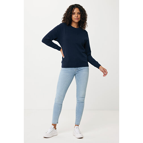 Iqoniq Etosha Lightweight Sweater Aus Recycelter Baumwolle , navy blau, 30% recycelte und 70% biologische Baumwolle, XXL, 78,00cm x 1,00cm (Länge x Höhe), Bild 6