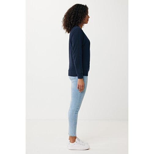 Iqoniq Etosha Lightweight Sweater Aus Recycelter Baumwolle , navy blau, 30% recycelte und 70% biologische Baumwolle, S, 68,00cm x 1,00cm (Länge x Höhe), Bild 8