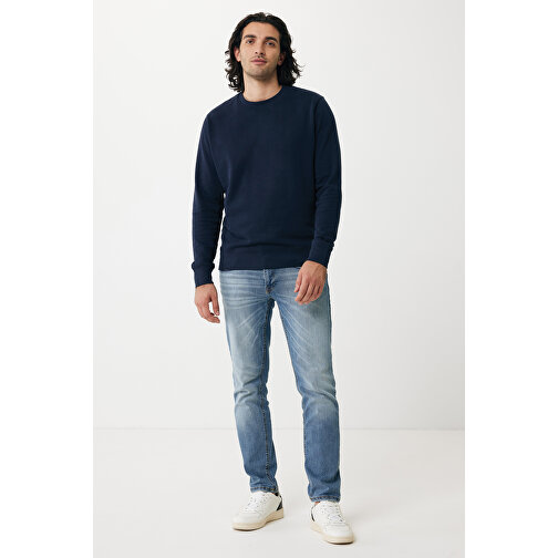 Iqoniq Etosha Lightweight Sweater Aus Recycelter Baumwolle , navy blau, 30% recycelte und 70% biologische Baumwolle, M, 72,00cm x 1,00cm (Länge x Höhe), Bild 3