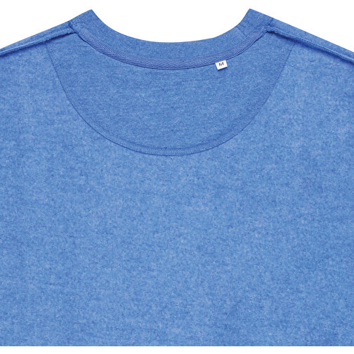 Iqoniq Denali Ungefärbt. Rundhals-Sweater Aus Recycelter BW , heather blue, 50% recycelte und 50% biologische Baumwolle, XXL, 78,00cm x 1,00cm (Länge x Höhe), Bild 3