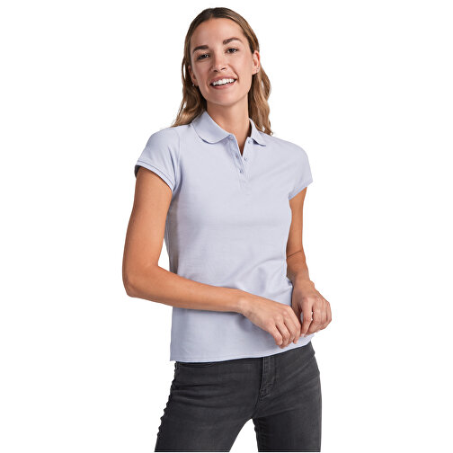 Star Poloshirt Für Damen , marl grey, Piqué Strick 100% Baumwolle, 200 g/m2, M, , Bild 4