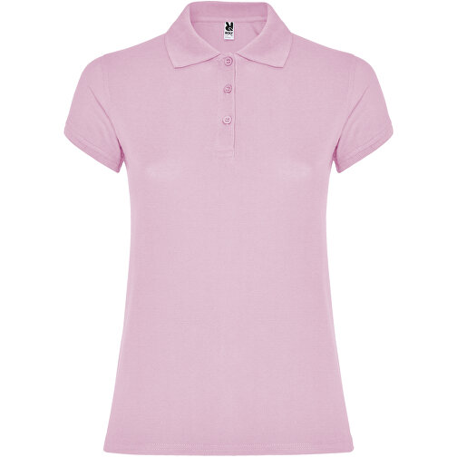 Star Poloshirt Für Damen , hellrosa, Piqué Strick 100% Baumwolle, 200 g/m2, S, , Bild 1