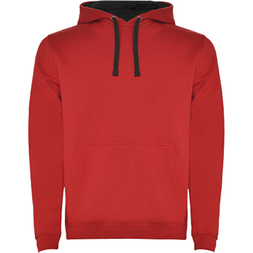 Urban Kapuzenpullover Für Herren , red / black, Strick 50% Baumwolle, 50% Polyester, 280 g/m2, S, , Bild 1