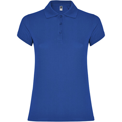 Star Poloshirt Für Damen , royal, Piqué Strick 100% Baumwolle, 200 g/m2, XL, , Bild 1