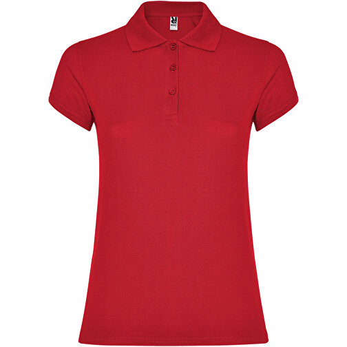 Star Poloshirt Für Damen , rot, Piqué Strick 100% Baumwolle, 200 g/m2, 3XL, , Bild 1