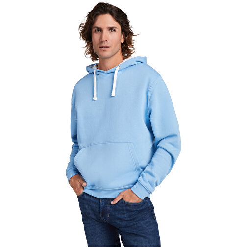 Urban Kapuzenpullover Für Herren , bottle green / marl grey, Strick 50% Baumwolle, 50% Polyester, 280 g/m2, M, , Bild 4