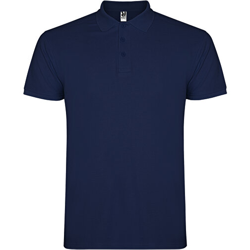 Star Poloshirt Für Kinder , navy blue, Piqué Strick 100% Baumwolle, 200 g/m2, 11/12, , Bild 1