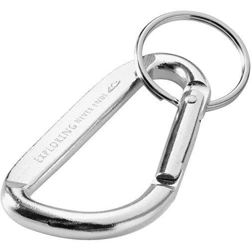 Porte-clés mousqueton Timor en aluminium recyclé, Image 2