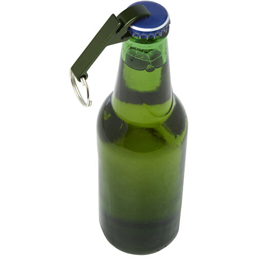 Tao Schlüsselanhänger Mit Flaschen- Und Dosenöffner Aus Recyceltem RCS Aluminium , grün, Recycled Aluminium, 6,00cm x 2,60cm x 1,00cm (Länge x Höhe x Breite), Bild 4