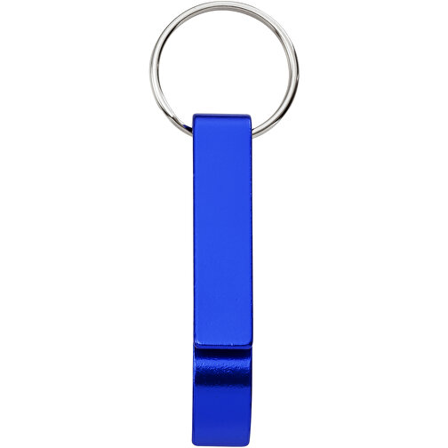 Tao Schlüsselanhänger Mit Flaschen- Und Dosenöffner Aus Recyceltem RCS Aluminium , royalblau, Recycled Aluminium, 6,00cm x 2,60cm x 1,00cm (Länge x Höhe x Breite), Bild 3
