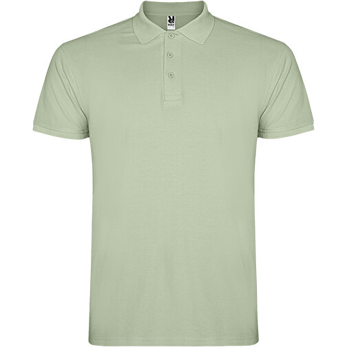 Star Poloshirt Für Herren , mist green, Piqué Strick 100% Baumwolle, 200 g/m2, M, , Bild 1