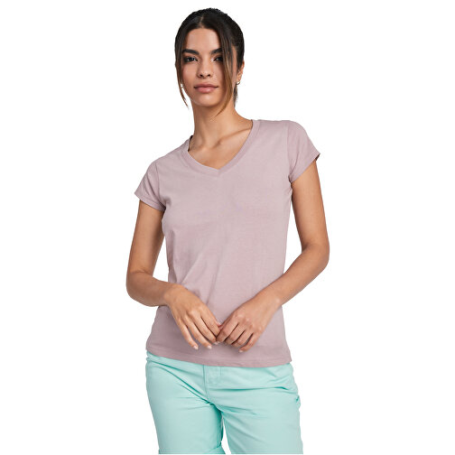 Victoria T-Shirt Mit V-Ausschnitt Für Damen , weiß, Single jersey Strick 100% Baumwolle, 155 g/m2, 2XL, , Bild 6