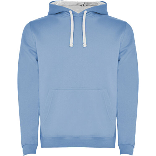 Urban Kapuzenpullover Für Kinder , sky blue / white, Strick 50% Baumwolle, 50% Polyester, 280 g/m2, 3/4, , Bild 1