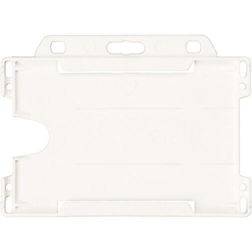 Vega Kartenhalter Aus Recyceltem Kunststoff , weiß, Recycelter PP Kunststoff, 9,00cm x 0,40cm x 6,50cm (Länge x Höhe x Breite), Bild 3