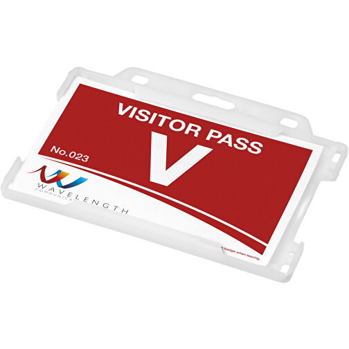Porta badge in plastica riciclata Vega, Immagine 1