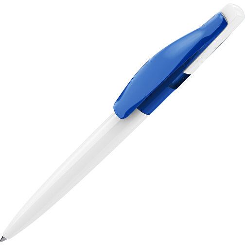 Prodir DS2 PPP Push Kugelschreiber , Prodir, weiß / blau, Kunststoff, 14,80cm x 1,70cm (Länge x Breite), Bild 1