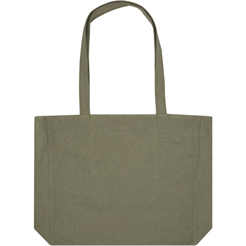 Weekender 500 G/m²  Aware™ Recycelte Tragetasche , grün, 70% Recyclingbaumwolle, 30% Recyceltes Polyester, 500 g/m2, 45,00cm x 42,00cm x 11,00cm (Länge x Höhe x Breite), Bild 3