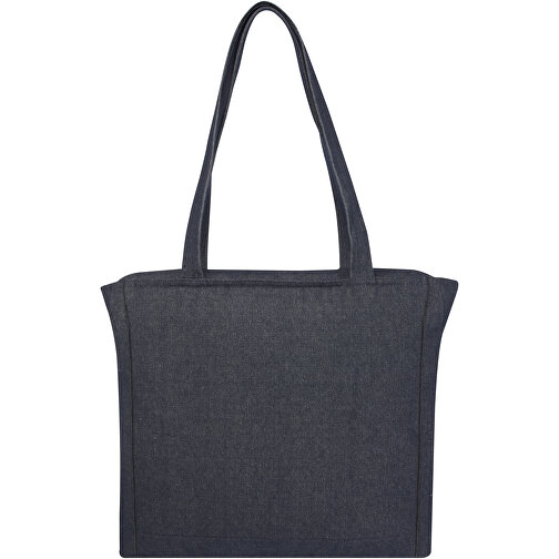 Weekender 500 G/m²  Aware™ Recycelte Tragetasche , denim, 70% Recyclingbaumwolle, 30% Recyceltes Polyester, 500 g/m2, 45,00cm x 42,00cm x 11,00cm (Länge x Höhe x Breite), Bild 4