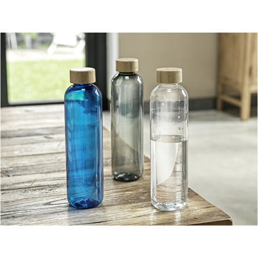 Ziggs 1000 Ml Sportflasche Aus Recyceltem Kunststoff , blau, Recycelter PET Kunststoff, Bambusholz, Recycelter PP Kunststoff, 7,55cm x 27,70cm x 7,55cm (Länge x Höhe x Breite), Bild 6