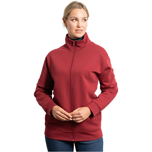 Ulan Sweatjacke Unisex , garnet, Strick 50% Baumwolle, 50% Polyester, 280 g/m2, 3XL, , Bild 4