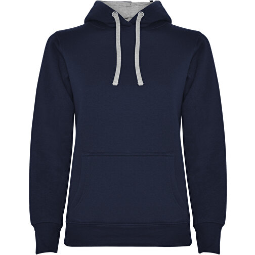 Urban Kapuzenpullover Für Damen , navy blue / marl grey, Strick 50% Baumwolle, 50% Polyester, 280 g/m2, XL, , Bild 1