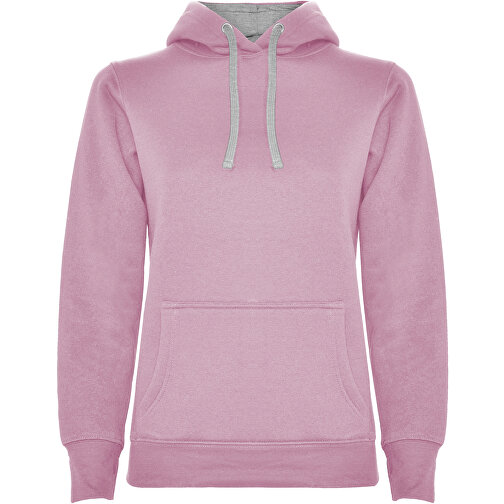 Urban Kapuzenpullover Für Damen , light pink / marl grey, Strick 50% Baumwolle, 50% Polyester, 280 g/m2, XL, , Bild 1