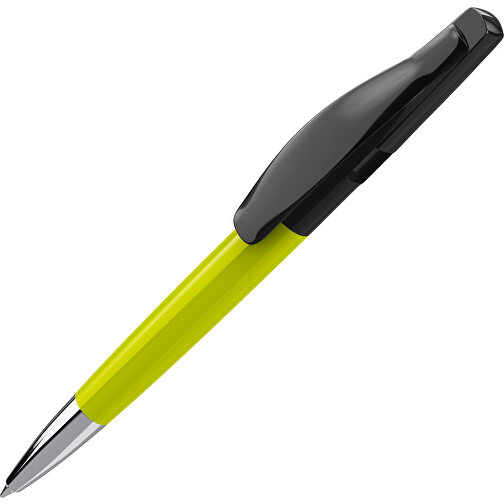 Prodir DS2 PPC Push Kugelschreiber , Prodir, pistatien / schwarz, Kunststoff, 14,80cm x 1,70cm (Länge x Breite), Bild 1