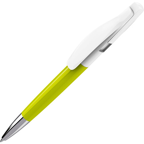 Prodir DS2 PPC Push Kugelschreiber , Prodir, pistatien / weiß, Kunststoff, 14,80cm x 1,70cm (Länge x Breite), Bild 1