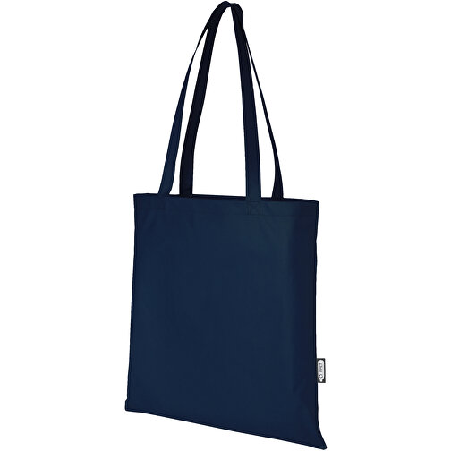 Zeus Non Woven Große Tragetasche 6L Aus GRS Recyclingmaterial 6 L , navy, GRS zertifiziertes recyceltes Polyester, 80 g/m2, 38,00cm x 40,00cm (Länge x Höhe), Bild 1