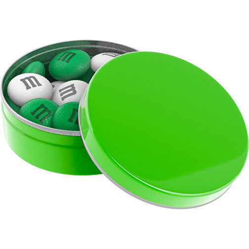 Personalisierte M&M’s®Metallbox 20 G , M&M\'s, grün-glänzend, 1,70cm (Höhe), Bild 1