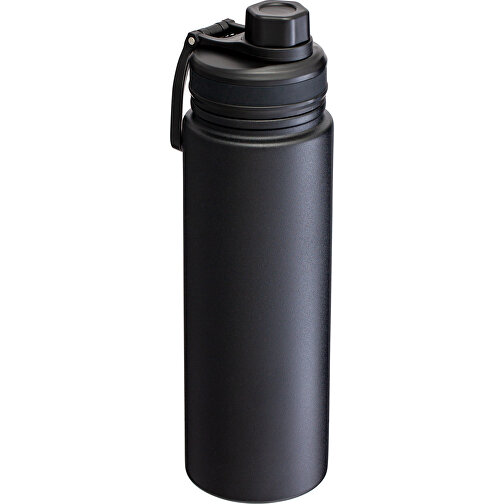 Thermotrinkflasche RETUMBLER-ARCTICDROP , schwarz, Kunststoff, Silikon, recycelter Edelstahl, 26,00cm x 8,20cm x 8,20cm (Länge x Höhe x Breite), Bild 9