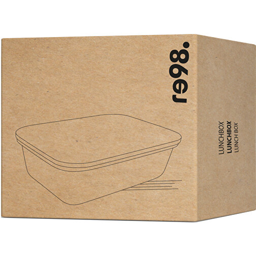Lunchbox RE98-FRESHFUSION , braun / transparent, Glas, Bambus, 22,40cm x 7,50cm x 16,70cm (Länge x Höhe x Breite), Bild 6
