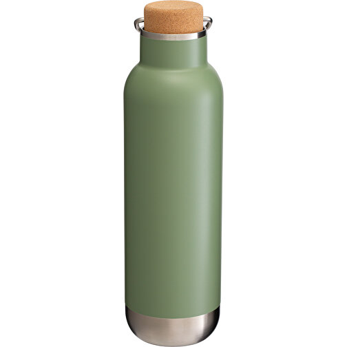 Thermotrinkflasche RETUMBLER-ORTADO 750 , grün / braun, Kork, recycelter Edelstahl, recyceltes Polypropylen, Silikon, 26,80cm x 7,70cm x 7,70cm (Länge x Höhe x Breite), Bild 7