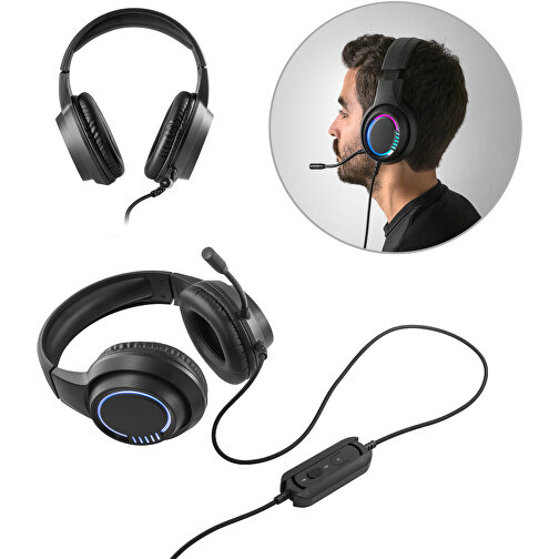 Thorne Headset RGB. Gaming-headset med mikrofon, Billede 2