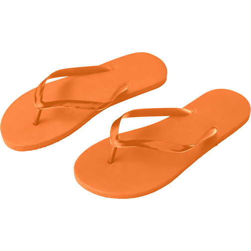 MAUPITI L / XL. Strand-Badelatschen , orange, PE, PVC, L / XL, , Bild 1