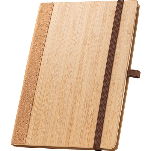ORWELL Cuaderno A5 con tapa dura de bambú y hojas de corcho, Imagen 1