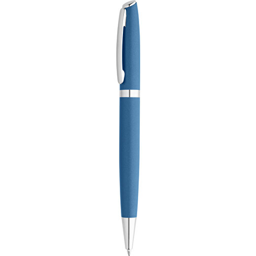 RE-LANDO-SET. Tintenroller Und Kugelschreiber Mit Gehäuse Aus 100% Recyceltem Aluminium , blau, Recyceltes Aluminium, Metall, , Bild 5