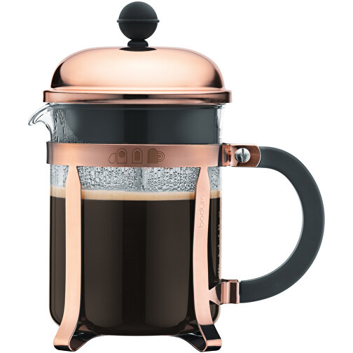 CHAMBORD COPPER 500 kaffemaskine 500 ml, Billede 3