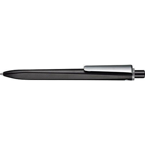 Kugelschreiber RIDGE SCHWARZ RECYCLED  M , Ritter-Pen, schwarz recycled/topas grau recycled, ABS u. Metall, 141,00cm (Länge), Bild 3