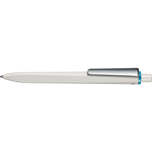 Kugelschreiber RIDGE GRAU RECYCLED M , Ritter-Pen, grau recycled/caribic-blau recycled, ABS u. Metall, 141,00cm (Länge), Bild 3