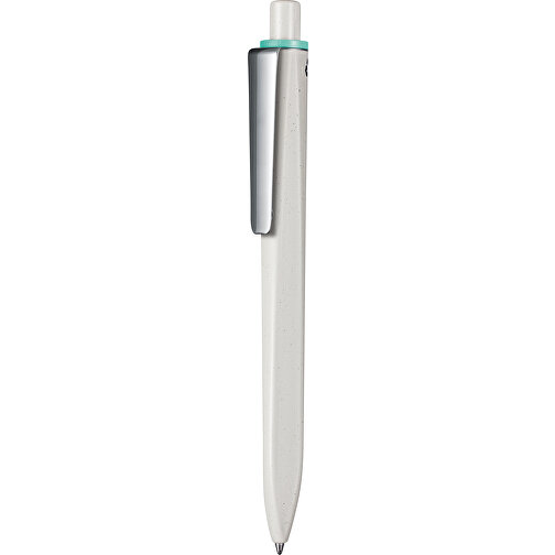 Kugelschreiber RIDGE GRAU RECYCLED M , Ritter-Pen, grau recycled/türkis recycled, ABS u. Metall, 141,00cm (Länge), Bild 1