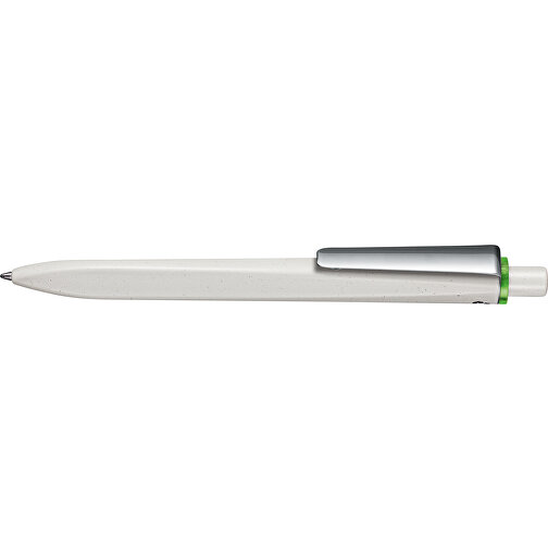 Kugelschreiber RIDGE GRAU RECYCLED M , Ritter-Pen, grau recycled/grün transp. recycled, ABS u. Metall, 141,00cm (Länge), Bild 3
