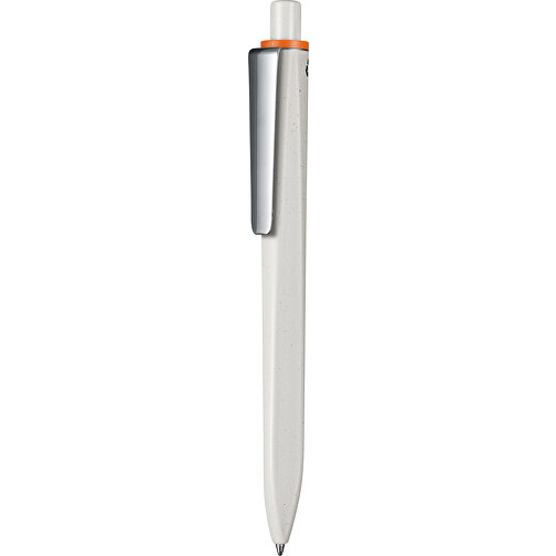 Kugelschreiber RIDGE GRAU RECYCLED M , Ritter-Pen, grau recycled/orange recycled, ABS u. Metall, 141,00cm (Länge), Bild 1