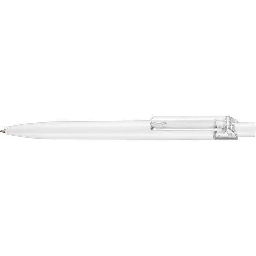 Kugelschreiber Insider ST , Ritter-Pen, weiß/transp., ABS-Kunststoff, 14,20cm (Länge), Bild 3