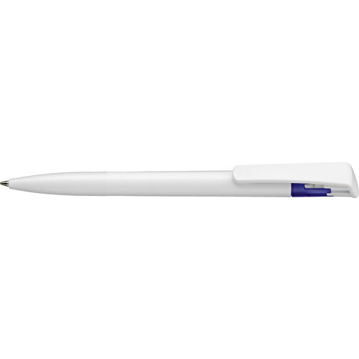 Kugelschreiber All-Star SF , Ritter-Pen, weiss/ozean-blau, ABS-Kunststoff, 14,70cm (Länge), Bild 3
