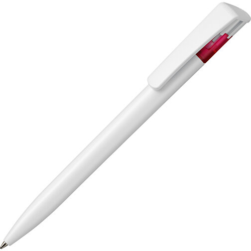 Kugelschreiber All-Star SF , Ritter-Pen, weiss/kirsch-rot, ABS-Kunststoff, 14,70cm (Länge), Bild 2