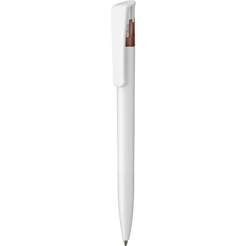 Kugelschreiber All-Star SF , Ritter-Pen, weiß/mocca, ABS-Kunststoff, 14,70cm (Länge), Bild 1