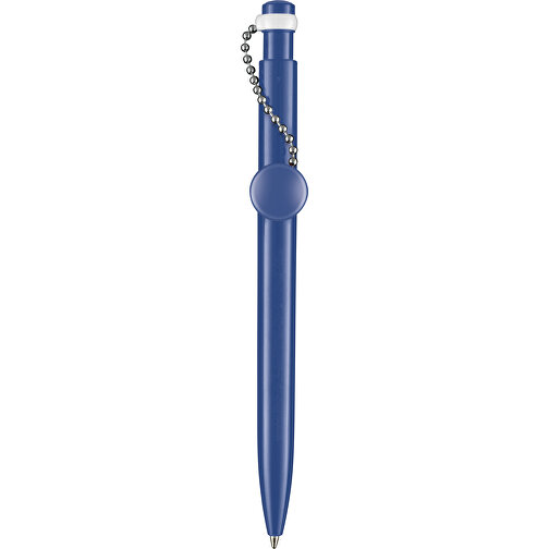 Kugelschreiber PIN PEN , Ritter-Pen, azur-blau, ABS-Kunststoff, 14,50cm (Länge), Bild 1